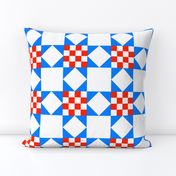 Star Crossed checkerboard Red Blue-clean