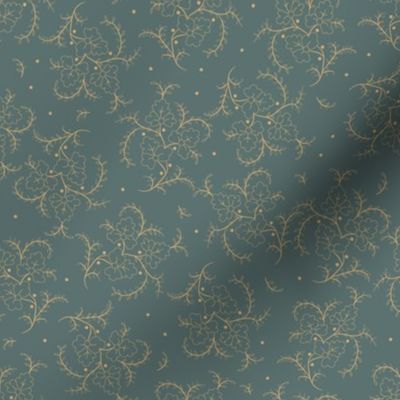 Porch Perfect flower spray teal 2026-10
