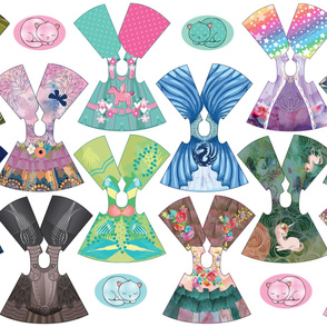 Fantasy Collection 14 inch doll dresses