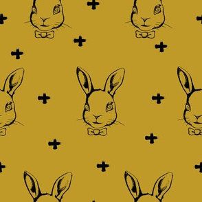 Hipster Bunnies Mustard