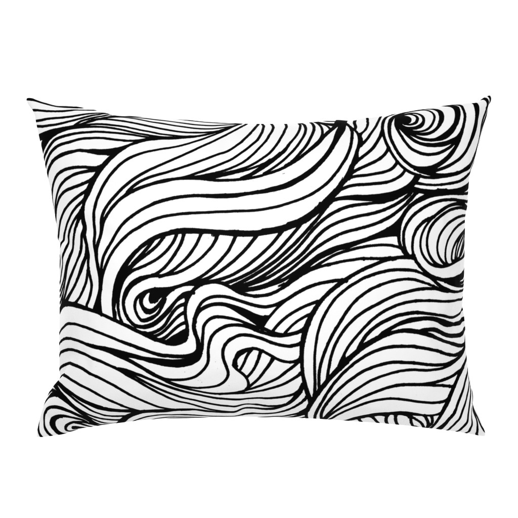 Black and white large scale waves