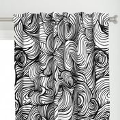 Black and white large scale waves