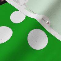 Polka Dotty Leaves (Green/White/Black)