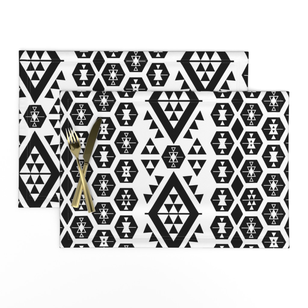 Black and White Kilim