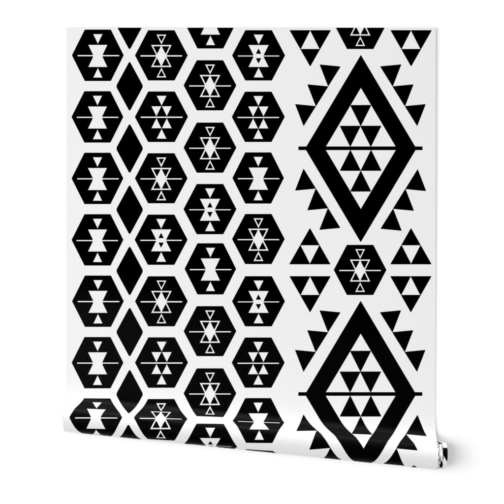 Black and White Kilim