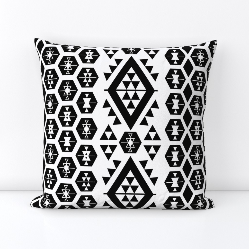 Black and White Kilim