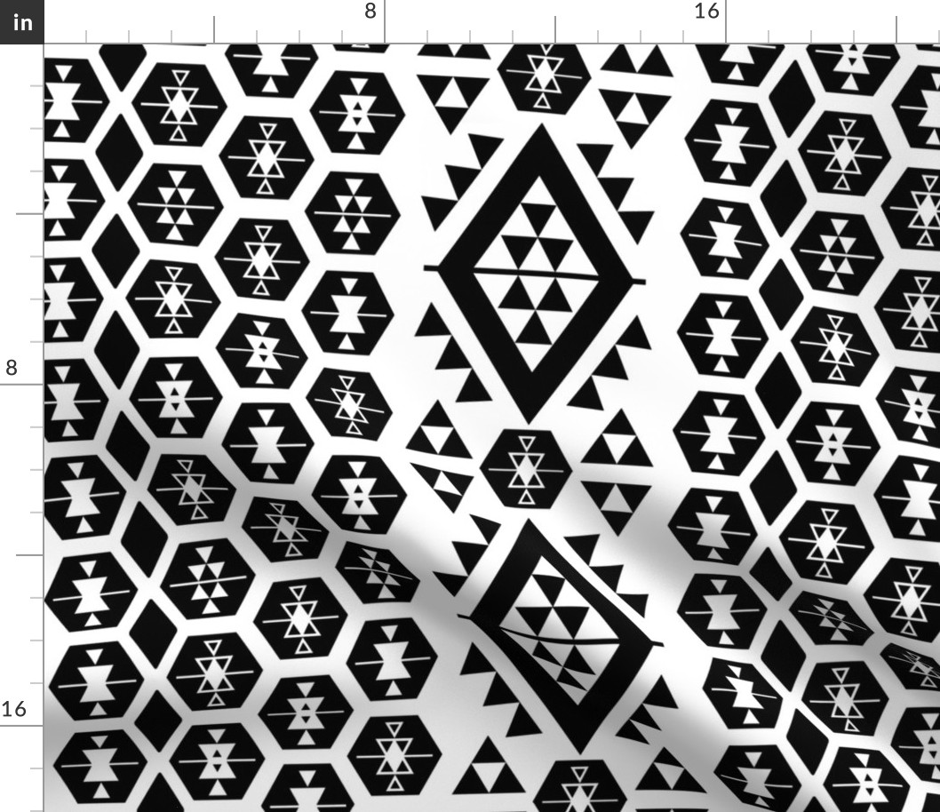 Black and White Kilim