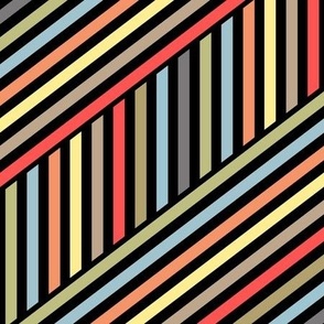 Seamless lined striped abstract modern pattern