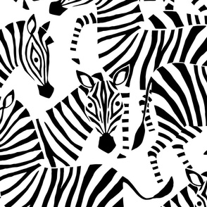 Jumbo Zebra Black and White