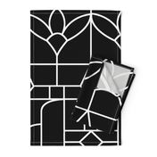 Art Deco Black and White Jumbo Wallpaper