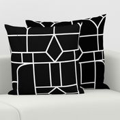 Art Deco Black and White Jumbo Wallpaper