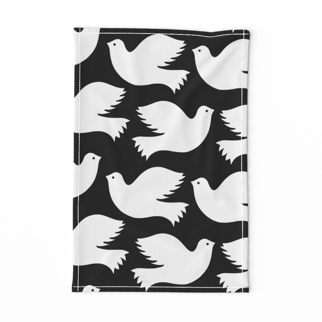 Peace Doves Monochrome