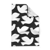 Peace Doves Monochrome