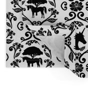 Unicorn Damask (Large Scale) 