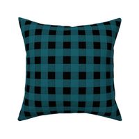 Canada camping theme buffalo plaid check design abstract outdoors design christmas winter teal blue green