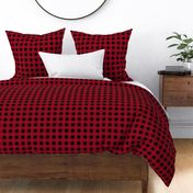 Canada camping theme buffalo plaid check design abstract outdoors design christmas winter red berry
