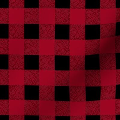 Canada camping theme buffalo plaid check design abstract outdoors design christmas winter red berry