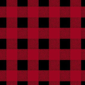 Canada camping theme buffalo plaid check design abstract outdoors design christmas winter red berry