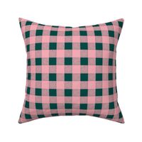 Canada camping theme buffalo plaid check design abstract outdoors design christmas winter green pink