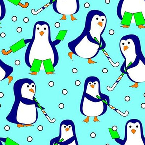 penguin field hockey blue