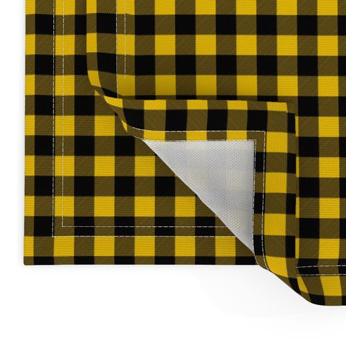 (1/2" scale) mustard yellow buffalo plaid C18BS