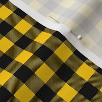 (1/2" scale) mustard yellow buffalo plaid C18BS