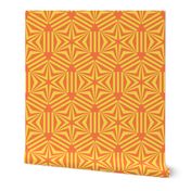 Nordic Star mosaic orange yellow geometrics