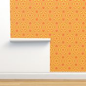 Nordic Star mosaic orange yellow geometrics
