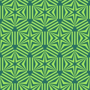 Nordic Star mosaic green Christmas geometrics