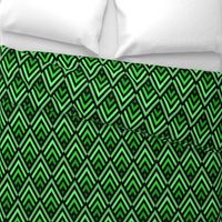 New Art Deco diamonds green stripes Wallpaper