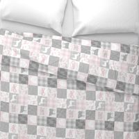 3” Farm Girl Quilt - warm pink