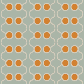 Barbour Orange Fabric, Wallpaper and Home Decor | Spoonflower