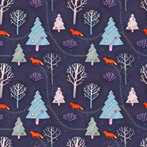 Foxes in the forest