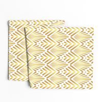 Gold Art Deco stripes fans diamonds