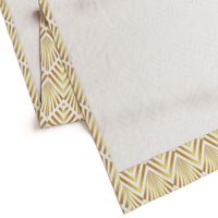 Gold Art Deco stripes fans diamonds