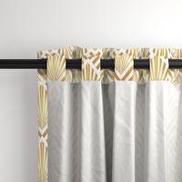 Gold Art Deco stripes fans diamonds