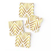 Gold Art Deco stripes fans diamonds