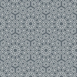Vintage Islamic lace dark gray large Wallpaper