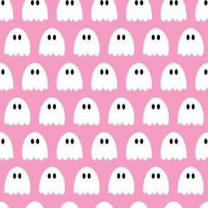 ghosts on pink