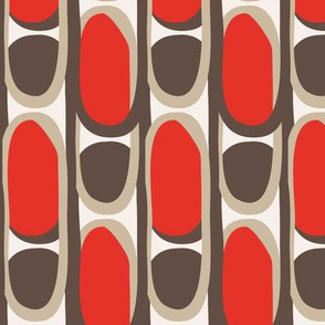 red and brown vintage pattern