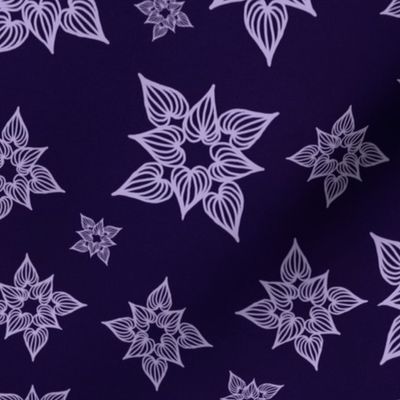 Heartfully monochrome royal purple