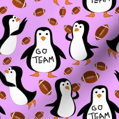 penguin football black and pink