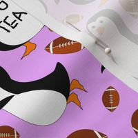 penguin football black and pink