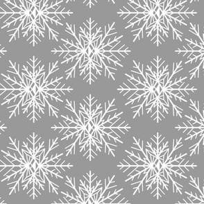 Angular Snowflake Gray Blizzard Tile