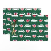 Mini Cooper Hearts - Union Jack Green - Large