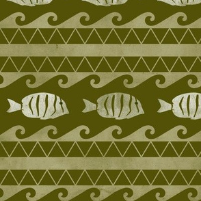Tribal Fish - green