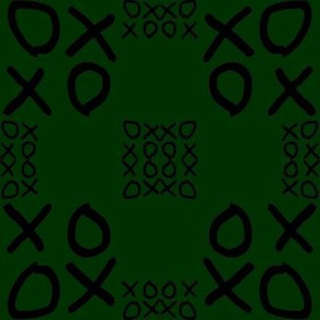 XOXO Green and Black