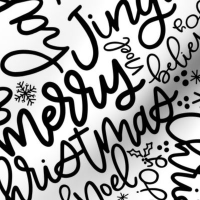 Christmas Cheer Hand Lettered Wrapping Paper