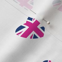 British Hearts - Union Jack Pink & Blue