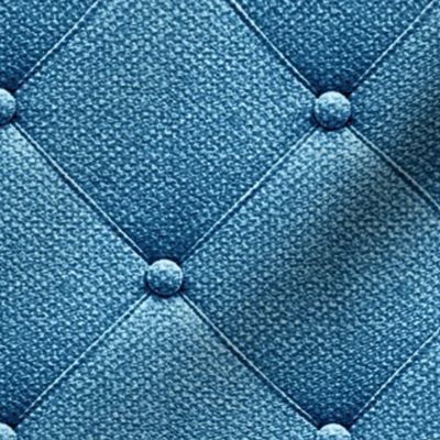 Blue Jeans upholstery fabric with buttons